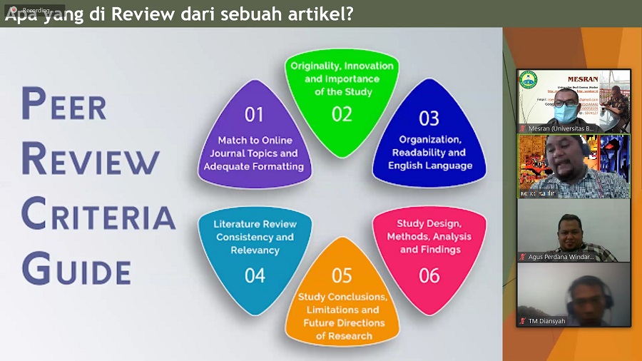 Download Materi How to be a Good Reviewer pada Jurnal Internasional dan Nasional Terakreditasi