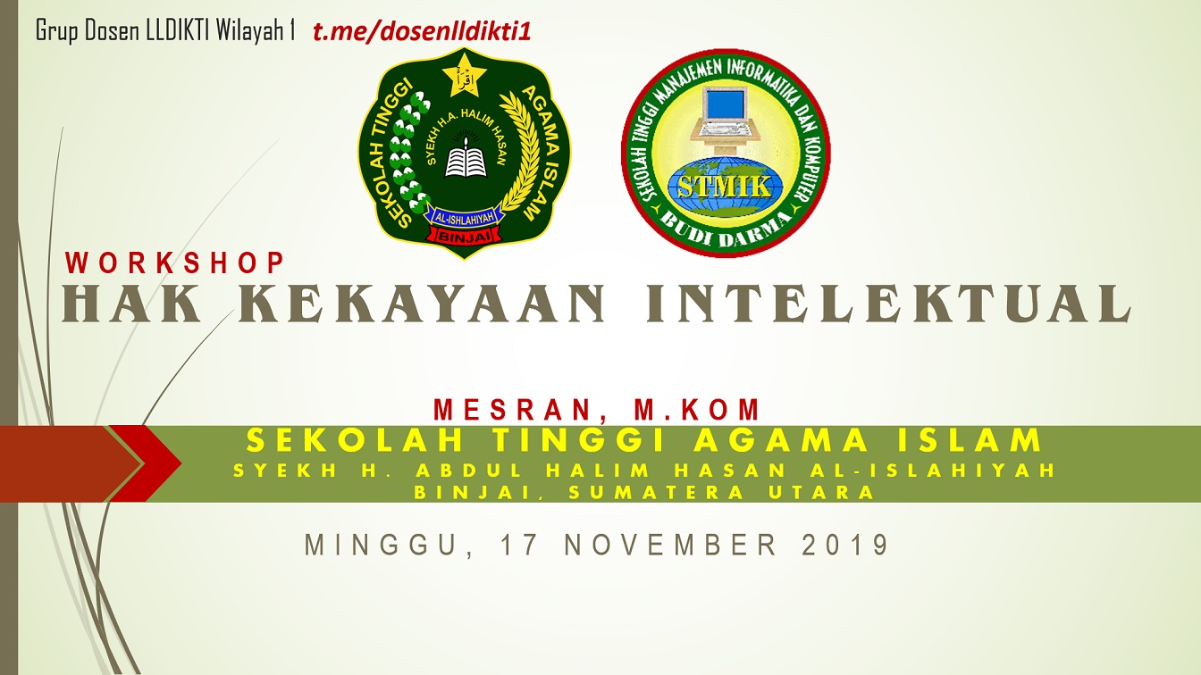 Download Materi Workshop Hak Kekayaan Intelektual (HKI)