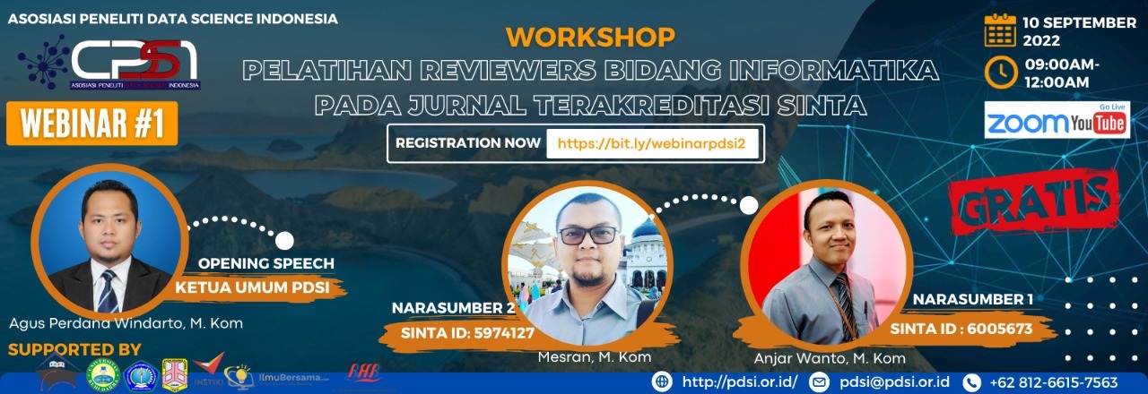 Workshop Reviewers Bidang Informatika Pada Jurnal Terakreditasi SINTA